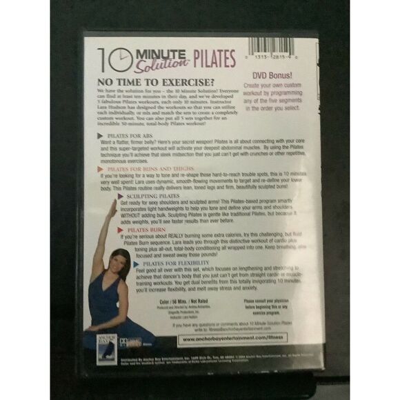 10 Minute Solution Pilates 10 Minute Workouts to Shape Up Your Whole Body DVD - Picture 2 of 2
